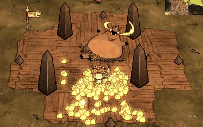 饥荒给猪王什么得的金矿多2