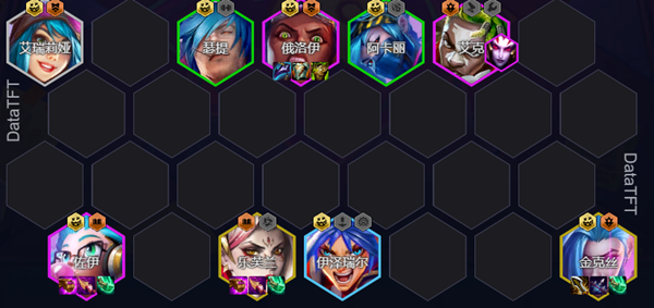 金铲铲之战s13蓝发小队阵容怎么搭配1