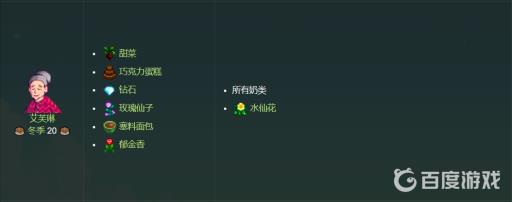 星露谷物语各人物喜欢的东西是什么?18